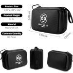 VRIEXSD Premium First Aid Kit, 320 Piece Waterproof Hard Shell Eva First Aid Kit for Home, Camping, Cars, Hiking, Travel, Businesses & Outdoor Emergencies - Emergency Medical Kits (Black)