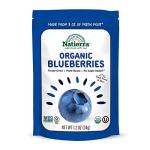 NATIERRA Nature's All Foods Organic Freeze-Dried Blueberries, Non-GMO & Vegan, 1.2 Ounce