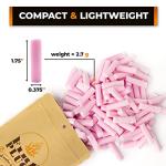 Non-Toxic Waterproof Fire Starters with 5+ Minute Burn for Emergencies, Survival, Campfires, Fire Pits, Grills - Made in The USA - 50 Pack