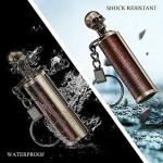 x-lighter Matchstick, Waterproof Match Fire Striker, Flint and Steel, Survival Tool Kit Forever Lighter(Skull+Skull)