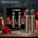 x-lighter Matchstick, Waterproof Match Fire Striker, Flint and Steel, Survival Tool Kit Forever Lighter(Skull+Skull)