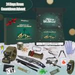 Survival Kit Advent Calendar for Adult Men - 24 Days Christmas Countdown Calendar Survival Gears Gift Outdoor Tools for Teen 2025 Xmas Holiday Surprise Gifts