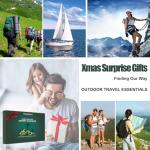 Survival Kit Advent Calendar for Adult Men - 24 Days Christmas Countdown Calendar Survival Gears Gift Outdoor Tools for Teen 2025 Xmas Holiday Surprise Gifts