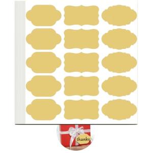 450pcs Label Stickers, Christmas Gift Tag Stickers, Name Tags, Self-Adhesive Writable All-Purpose Labels for Mason Jars, Canning, Bottles, Binders School Office Supplies