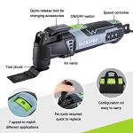 WORKPRO Oscillating Multi-Tool Kit, 3.0 Amp Corded Quick-Lock Replaceable Oscillating Saw with 7 Variable Speed, 3° Oscillation Angle, 17pcs Saw Accessories, and Carrying Bag