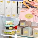 450pcs Label Stickers, Christmas Gift Tag Stickers, Name Tags, Self-Adhesive Writable All-Purpose Labels for Mason Jars, Canning, Bottles, Binders School Office Supplies