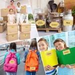 450pcs Label Stickers, Christmas Gift Tag Stickers, Name Tags, Self-Adhesive Writable All-Purpose Labels for Mason Jars, Canning, Bottles, Binders School Office Supplies