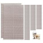 80 PCS Match Striker Stickers, 2.35" Match Striker Paper with Adhesive, Ideal for Fireplace Matches (Brown)
