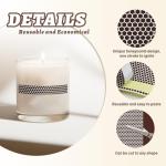 80 PCS Match Striker Stickers, 2.35" Match Striker Paper with Adhesive, Ideal for Fireplace Matches (Brown)