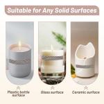 80 PCS Match Striker Stickers, 2.35" Match Striker Paper with Adhesive, Ideal for Fireplace Matches (Brown)