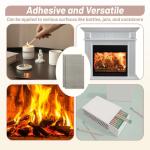 80 PCS Match Striker Stickers, 2.35" Match Striker Paper with Adhesive, Ideal for Fireplace Matches (Brown)