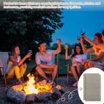 80 PCS Match Striker Stickers, 2.35" Match Striker Paper with Adhesive, Ideal for Fireplace Matches (Brown)