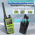 Baofeng UV-5R Mini Radio Ham Radio Long Range Handheld Two Way Radio Dual PTT NOAA Weather Receiver Rechargeable Walkie Talkies Longe Range Copy Frequency 999CH with USB-C Charging Survival Radio
