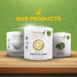 Ready Harvest Freeze Dried Food - Garlic | Emergency Food | Pantry Staples | #10 Can | 25-Year Shelf Life | Cans Filled to the Top