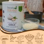 Ready Harvest Freeze Dried Food - Garlic | Emergency Food | Pantry Staples | #10 Can | 25-Year Shelf Life | Cans Filled to the Top