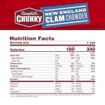 Campbell’s Chunky Soup, New England Clam Chowder, 16.3 Oz Can (Case of 8)