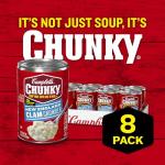 Campbell’s Chunky Soup, New England Clam Chowder, 16.3 Oz Can (Case of 8)