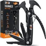 BIIB Stocking Stuffers for Men Adults, 12 in 1 Hammer Multitool Gifts for Men, White Elephant Gifts for Adults, Mens Gifts for Dad Him Husband, Christmas Gift for Mens Dad Him, Camping Essentials Gear