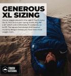 Tough Outdoors Extra Large Sleeping Bag - Adult Sleeping Bag Camping & Backpacking - 3-Season Fall, Spring, Summer Sleeping Bag - Lightweight Waterproof Compact Sleeping Bag w/Compression Sack