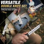 Purple Dragon Tanto Fixed Blade Knife,Outdoor Bushcraft and Survival Knife,Full Tang Outdoor Knives 2 in 1,Ideal for Camping,Hiking-Outdoor Knives Christmas Gift for Men and Women