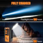 20000mah Hand Crank Emergency Radio,SW/NOAA/AM/FM Weather Radio, Solar Powered Hand Crank Chager with Bige Batery Powered,Portable,Cellphone Charge,SOS,Flashlight for Emergency/Home (Orange)