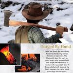 1844 Helko Werk Germany Traditional Bavarian Woodworker - Made in Germany Heavy Duty Felling and Cutting Axe, Large German Forest Axe - Head 3.5 lbs, Handle 31 in. (Bavarian) #13566