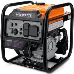 Oxseryn Power Equipment 4400 Watts Inverter Generator Gas Powered, Portable Open Frame Generator, Low Noise with ECO Mode, RV Ready, Emergency Home Backup