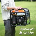 Oxseryn Power Equipment 4400 Watts Inverter Generator Gas Powered, Portable Open Frame Generator, Low Noise with ECO Mode, RV Ready, Emergency Home Backup