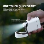 OLIGHT Baton4 Premium Edition EDC Flashlights 1300 Lumens with Type-C Charging Box, Powered by Rechargeable Battery, Small Bright Light for Camping, Emergencies, Outdoors (White)