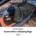 OneTigris Bushcrafter’s Sleeping Bags, Mummy Sleeping Bag for Camping Hiking Backpacking, Survival Gear