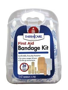 Thera|Care First Aid Bandage Kit | Assorted, 36 Count