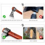 NEDFOSS Vikings Throwing Axes, 2 Pack of 16 Inches Throwing Axe Set with 1065 High Carbon Steel & Wooden Handle. Perfect for Axe Throwing Game, Recreation, Competition & Great Gift for Men（2pcs）
