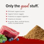 Stella & Chewy's Freeze-Dried Raw Marie’s Magical Dinner Dust - - Premium Beef Dog Food Topper with Organic Fruits & Vegetables - Perfect for Picky Eaters - 7oz