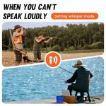 Midd Kacy MK108 Walkie Talkies,Walkie Talkies Long Range,60 Channel GMRS 2 Way Radio with 121 Privacy Codes,IP55 Waterproof,SOS,NOAA Weather Alerts,VOX,Dual Watch(Black/Orange,2 Pack)