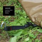 Preself 4~6 Person Tipi Hot Tent T3 XL with Screen Window, Height 8' 6" 2.6m, Diameter 15' 4.6m, for Wood Buring Stove Bushcraft Family Camping Hunting Fishing (Tent)