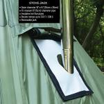 Preself 4~6 Person Tipi Hot Tent T3 XL with Screen Window, Height 8' 6" 2.6m, Diameter 15' 4.6m, for Wood Buring Stove Bushcraft Family Camping Hunting Fishing (Tent)