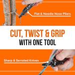 RAK Pro Tools Pliers Multitool - Cool Unique Gifts For Dads Who Have Everything - Compact DIY Survival Multi Tool Gift for Men, Husband, Handyman - Backpacking & Camping Accessories