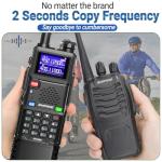 Baofeng Radio Ham Radio Long Range 10W 5RM Handheld Two Way Radio NOAA Weather Radio DTMF Walkie Talkies Copy Frequency 999CH USB-C Charger 3800mAh Battery Survival Gear (2 Pack)