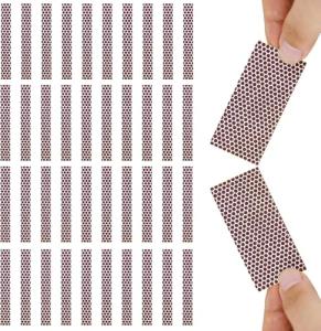 28 PCS Match Striker Stickers, Match Striker Paper with Adhesive, Ideal for Fireplace Matches (Rectangle)