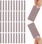 28 PCS Match Striker Stickers, Match Striker Paper with Adhesive, Ideal for Fireplace Matches (Rectangle)