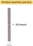 28 PCS Match Striker Stickers, Match Striker Paper with Adhesive, Ideal for Fireplace Matches (Rectangle)