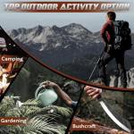 Golden Bird Parang Machete Knife - 9.5 Inch Heavy Duty Machete for Cutting Trees,Bushcraft,Survival,Outdoor Hunting and Camping - Full Tang with Wooden Sheath - Yard Work Tool, for Men