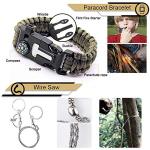 EMDMAK Gifts for Men Dad Husband Boyfriend, Survival Gear and Equipment 15 in 1, Outdoor Emergency Survival Kit, Camping Hunting Fishing Christmas Birthday Gifts Ideas for Him Teen Boy Cool Gadget