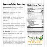 Ready Harvest Freeze Dried Food - Peaches | Gluten-Free Snacks | Emergency Fruit | #10 Can | 25-Year Shelf Life | Cans Filled to the Top