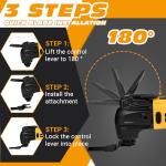 No Battery | Cordless Oscillating Multi-Tool Compatible with DeWalt 20V MAX Batteries,Brushless Motor (6000-20000 OPM), 6-Speed, 4° Swing Angle, 23-Piece Accessory Kit for Sanding, Cutting & Scraping