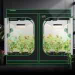 VIVOSUN S848 4x8 Grow Tent, 96"x48"x80" High Reflective Mylar with Observation Window and Floor Tray for Hydroponics Indoor Plant for VS4000/VSF4300