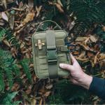 RHINO RESCUE Survival First Aid Kit, Emergency Kit Molle Pouch IFAK Medical Kit for Vehicles Car Camping Backpacking Hiking Hunting Ranger Green