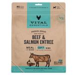 Vital Essentials Freeze-Dried Raw Beef & Salmon Meal or Mixer Dog Food Soft Nibs | 99% Beef, Salmon, Organs & Bone |14 oz