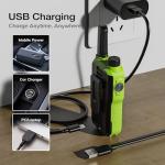 BAOFENG GT-18 Walkie Talkies for Kids Adult, License Free Long Range Rechargeable FRS Two Way Radio,1500mAh USB-C Battery, 22 Channels with NOAA for Camping Hiking Family, 3 Pack (Yellow, Green, Blue)