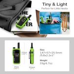 BAOFENG GT-18 Walkie Talkies for Kids Adult, License Free Long Range Rechargeable FRS Two Way Radio,1500mAh USB-C Battery, 22 Channels with NOAA for Camping Hiking Family, 3 Pack (Yellow, Green, Blue)